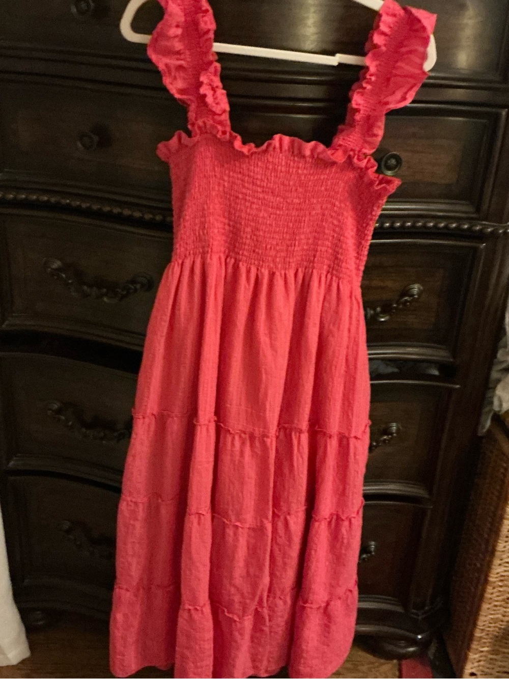 Hill House The Nap Elle Pink Ruffle-strap Tiered Sundress - Picture 4 of 8
